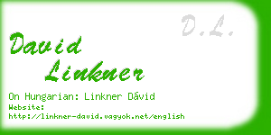 david linkner business card